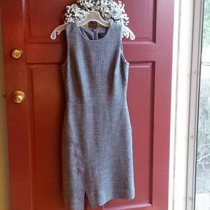 J Crew Sheath Dress Gray SZ 0 Excellent!